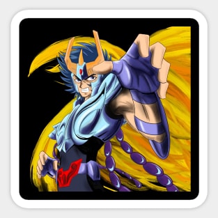 phoenix saint ikki, in athena myth cloth in saint seiya ecopop Sticker